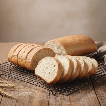 Amish white bread baked by Sabrina Buckner the owner of 7 Loaves in Lexington, North Carolina February 2026