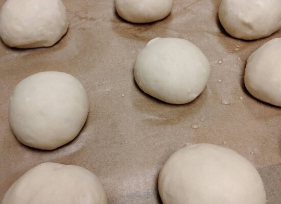dinner rolls before being baked